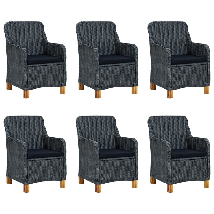Set mobilier de grădină, 7 piese, gri închis - WALTI WALTI