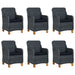 Set mobilier de grădină, 7 piese, gri închis - WALTI WALTI