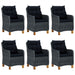 Set mobilier de grădină, 7 piese, gri închis - WALTI WALTI