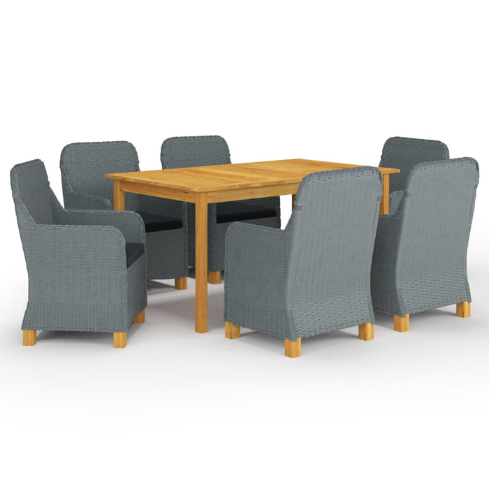 Set mobilier de grădină, 7 piese, gri deschis - WALTI WALTI