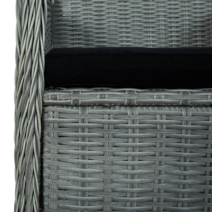 Set mobilier de grădină, 7 piese, gri deschis - WALTI WALTI