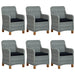 Set mobilier de grădină, 7 piese, gri deschis - WALTI WALTI