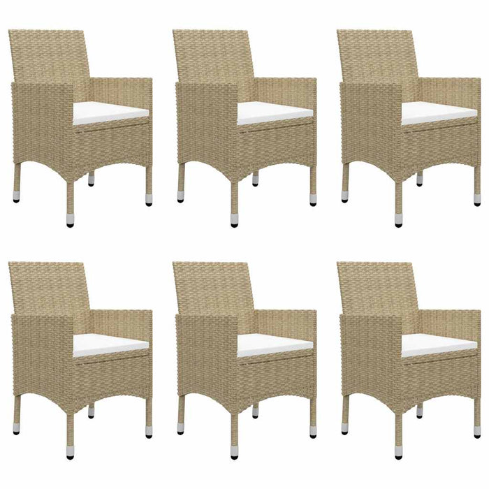 Set mobilier de grădină, 7 piese, bej WALTI