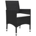 Set mobilier de grădină, 9 piese, negru - WALTI WALTI