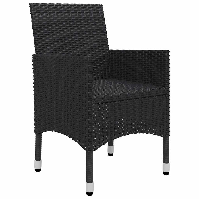 Set mobilier de grădină, 9 piese, negru - WALTI WALTI
