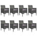 Set mobilier de grădină, 9 piese, gri - WALTI WALTI
