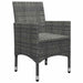 Set mobilier de grădină, 9 piese, gri - WALTI WALTI
