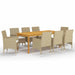 Set mobilier de grădină, 9 piese, bej - WALTI WALTI