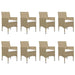 Set mobilier de grădină, 9 piese, bej - WALTI WALTI