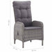 Set mobilier de grădină, 9 piese, gri - WALTI WALTI