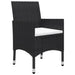 Set mobilier de grădină, 11 piese, negru - WALTI WALTI