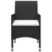 Set mobilier de grădină, 11 piese, negru - WALTI WALTI