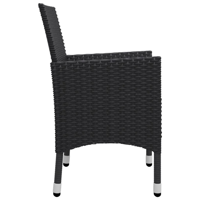 Set mobilier de grădină, 11 piese, negru - WALTI WALTI