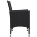 Set mobilier de grădină, 11 piese, negru - WALTI WALTI