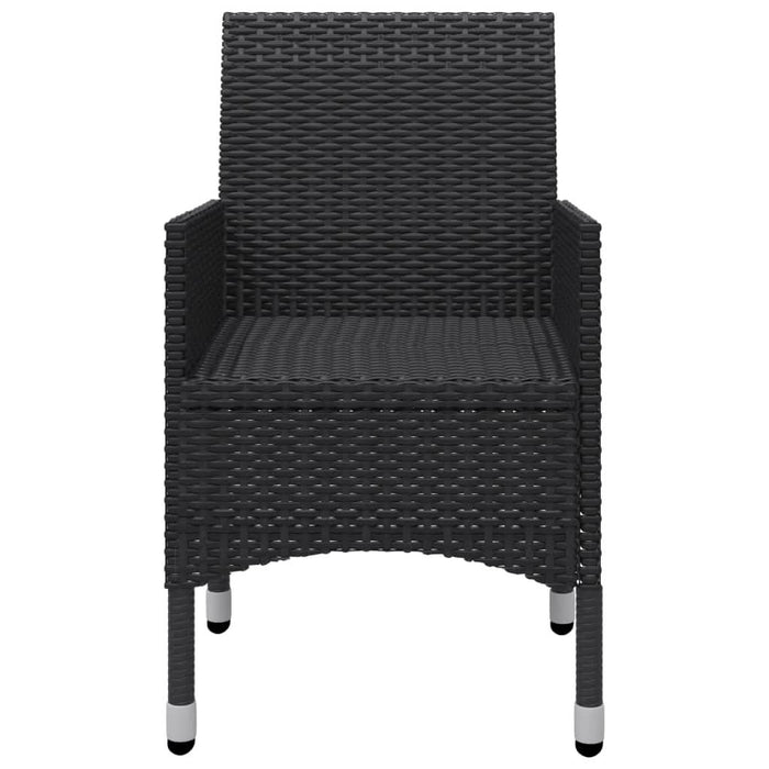 Set mobilier de grădină, 11 piese, negru - WALTI WALTI