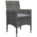 Set mobilier de grădină, 11 piese, gri - WALTI WALTI