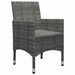 Set mobilier de grădină, 11 piese, gri - WALTI WALTI
