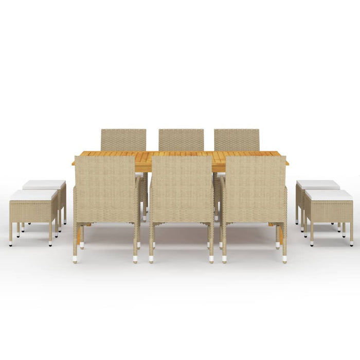Set mobilier de grădină, 11 piese, bej - WALTI WALTI