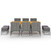 Set mobilier de grădină, 11 piese, gri - WALTI WALTI