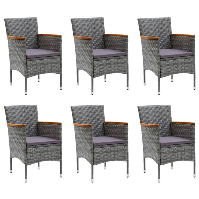 Set mobilier de grădină, 11 piese, gri - WALTI WALTI