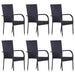 Set mobilier de grădină, 7 piese, negru - WALTI WALTI