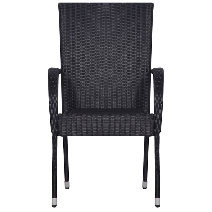 Set mobilier de grădină, 7 piese, negru - WALTI WALTI