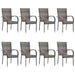 Set mobilier de grădină, 9 piese, gri - WALTI WALTI