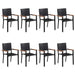 Set mobilier de grădină, 9 piese, negru - WALTI WALTI