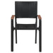 Set mobilier de grădină, 9 piese, negru - WALTI WALTI