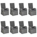 Set mobilier de grădină, 9 piese, gri - WALTI WALTI
