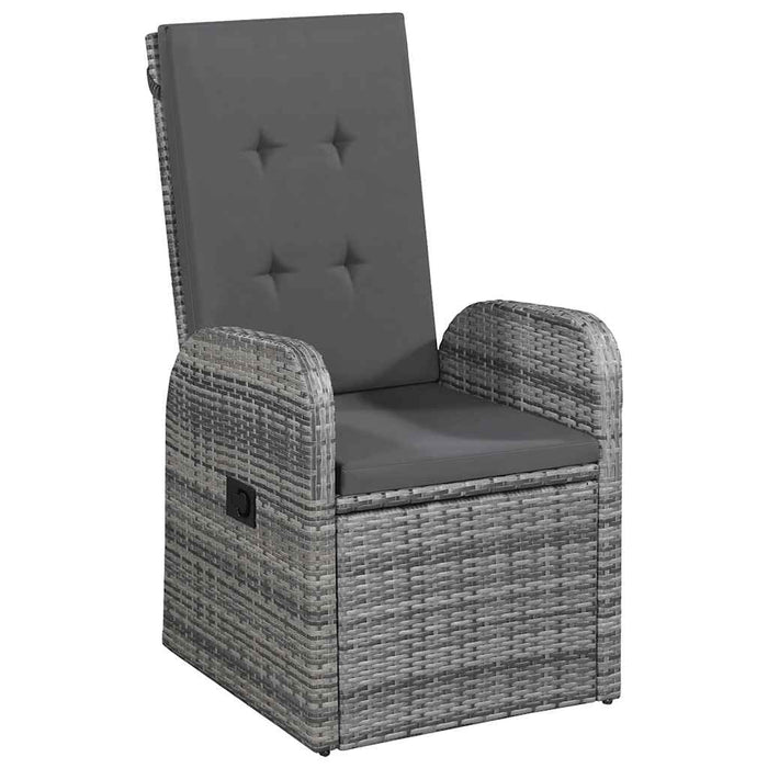 Set mobilier de grădină, 9 piese, gri - WALTI WALTI