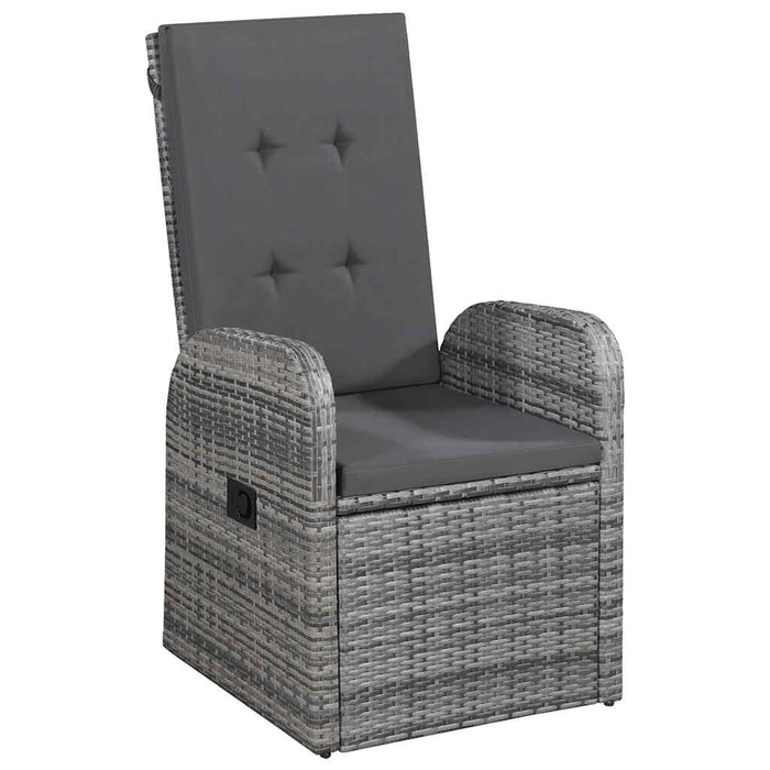 Set mobilier pentru grădină, 7 piese, gri WALTI