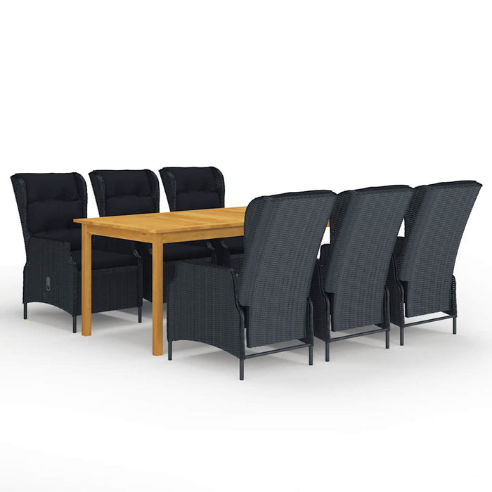 Set mobilier de grădină, 7 piese, gri închis - WALTI WALTI