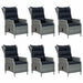 Set mobilier de grădină, 7 piese, gri deschis - WALTI WALTI