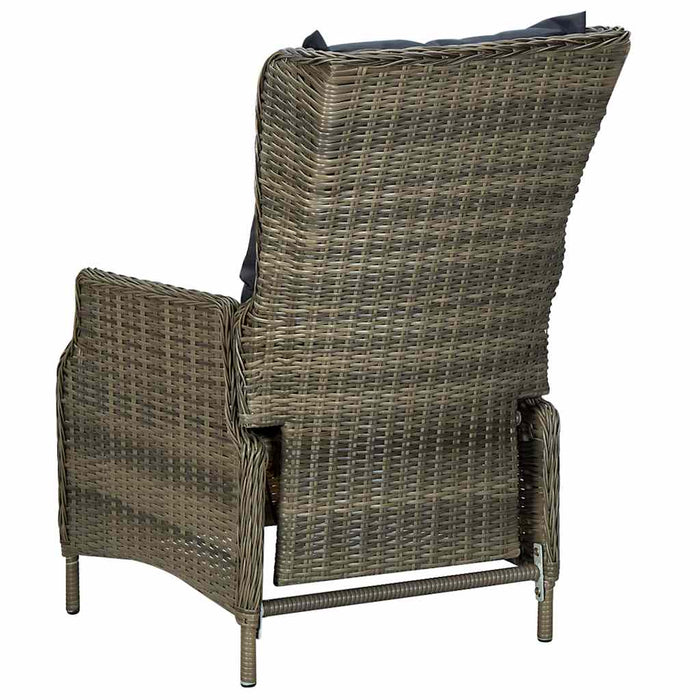 Set mobilier de grădină, 7 piese, maro WALTI
