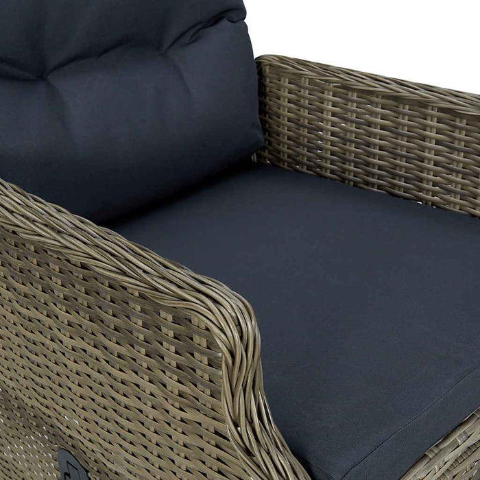 Set mobilier de grădină, 7 piese, maro WALTI