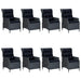 Set mobilier de grădină, 9 piese, gri închis - WALTI WALTI