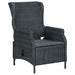 Set mobilier de grădină, 9 piese, gri închis - WALTI WALTI