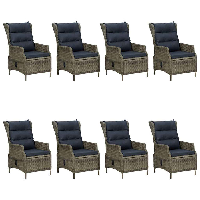 Set mobilier de grădină, 9 piese, maro - WALTI WALTI