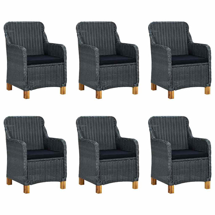 Set mobilier de grădină, 7 piese, gri închis - WALTI WALTI