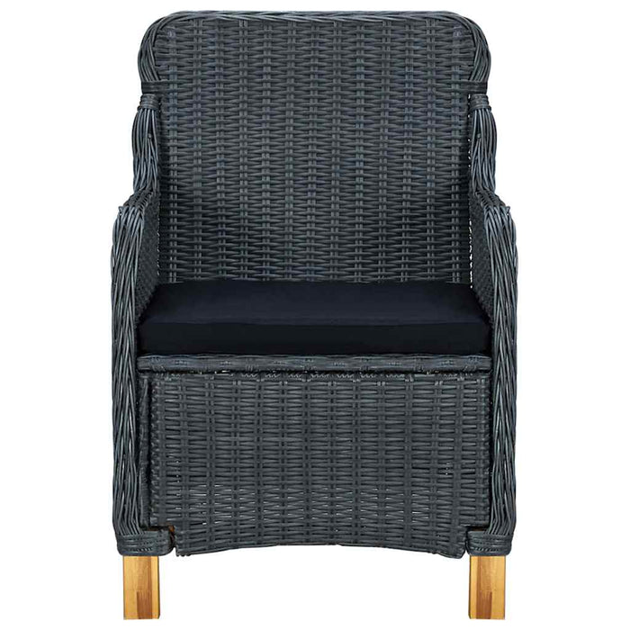 Set mobilier de grădină, 7 piese, gri închis - WALTI WALTI