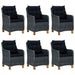 Set mobilier de grădină, 7 piese, gri închis - WALTI WALTI