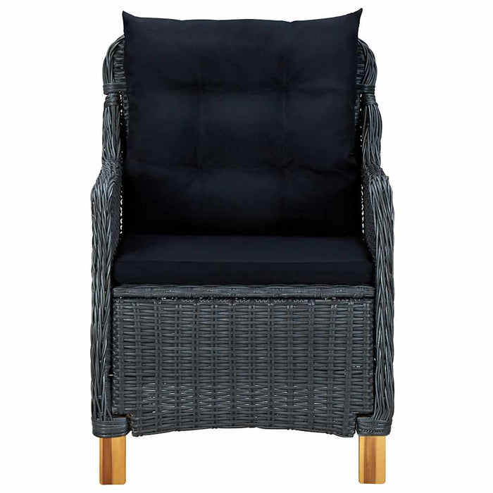 Set mobilier de grădină, 7 piese, gri închis - WALTI WALTI