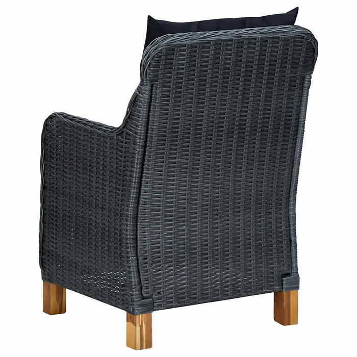 Set mobilier de grădină, 7 piese, gri închis - WALTI WALTI