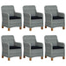 Set mobilier de grădină, 9 piese, gri deschis - WALTI WALTI