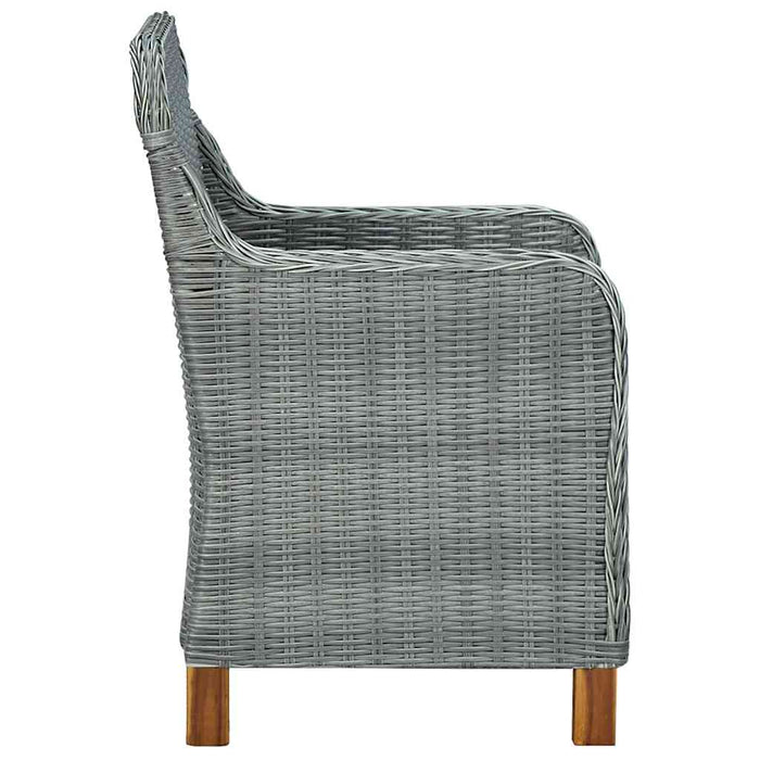Set mobilier de grădină, 9 piese, gri deschis - WALTI WALTI
