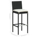 Set mobilier bar de grădină cu perne, 3 piese, negru - WALTI WALTI