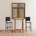 Set mobilier bar de grădină cu perne, 3 piese, negru - WALTI WALTI