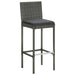 Set mobilier de bar de grădină cu perne, 5 piese, gri - WALTI WALTI
