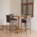 Set mobilier de bar de grădină cu perne, 5 piese, gri - WALTI WALTI
